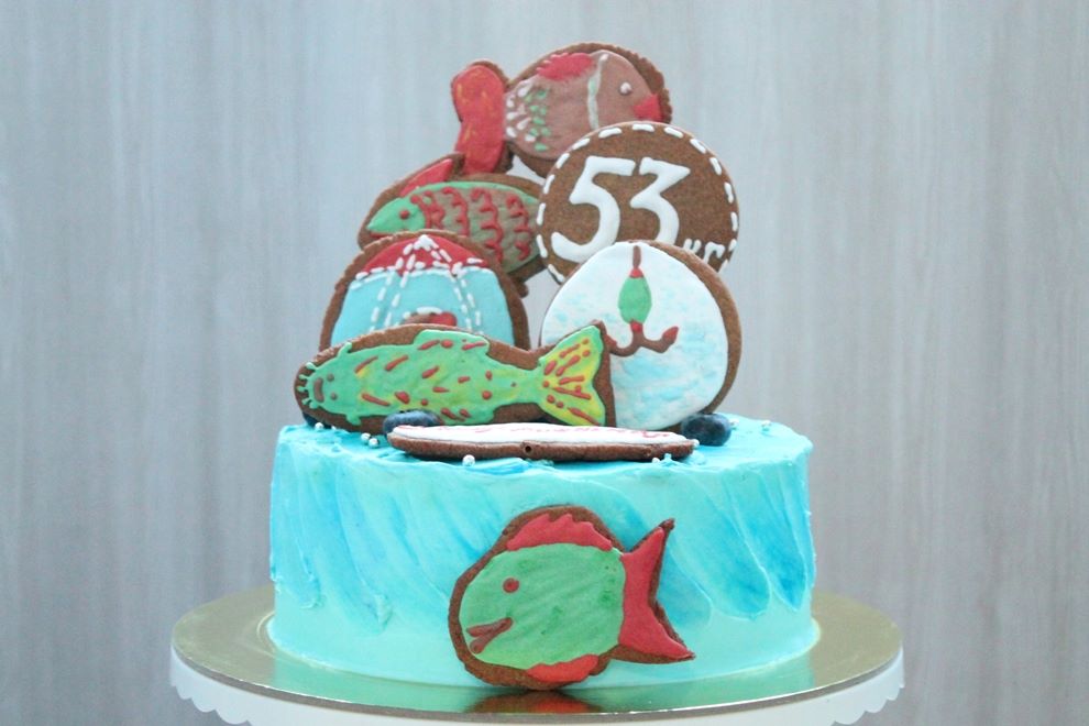 Торт для рыбака