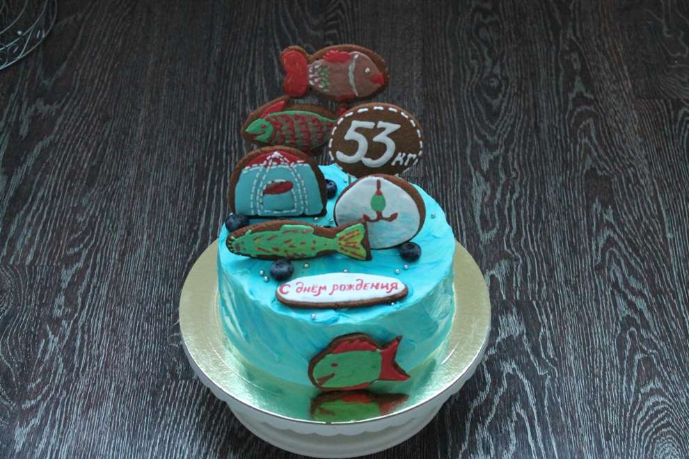 Торт для рыбака